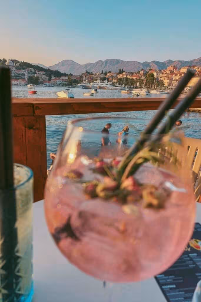 Cocktail at Banac Beach Bar Cavtat