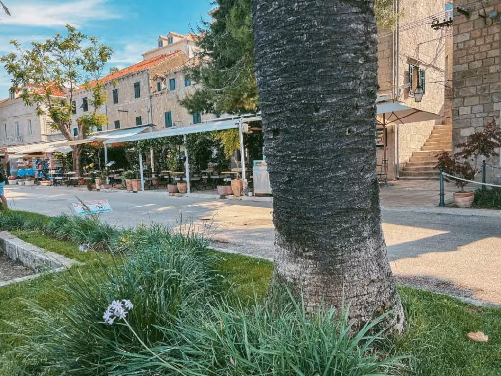 restaurants in Cavtat Old Town with outdoor seating