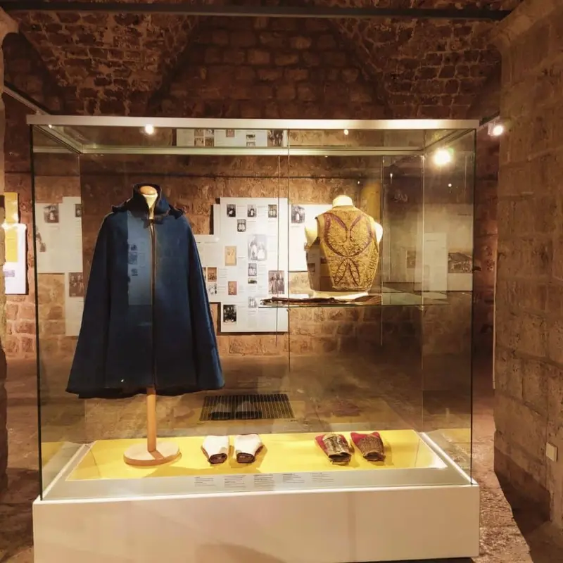 Traditional clothing on display at Dubrovnik's Ethnographic Museum.