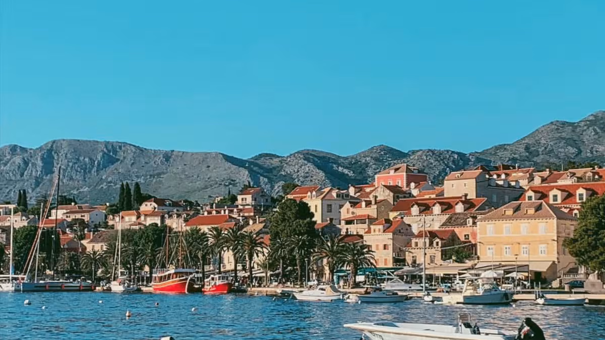 Coastal view of Cavtat Croatia