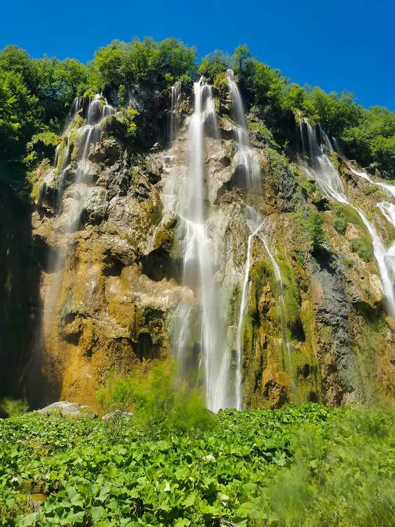 Veliki Slap, the highest waterfall in Plitvice Lakes National Park.