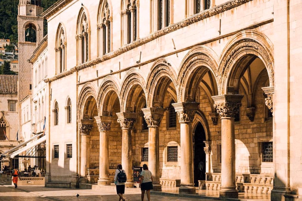 Rector's Palace façade in Dubrovnik's Old Town.