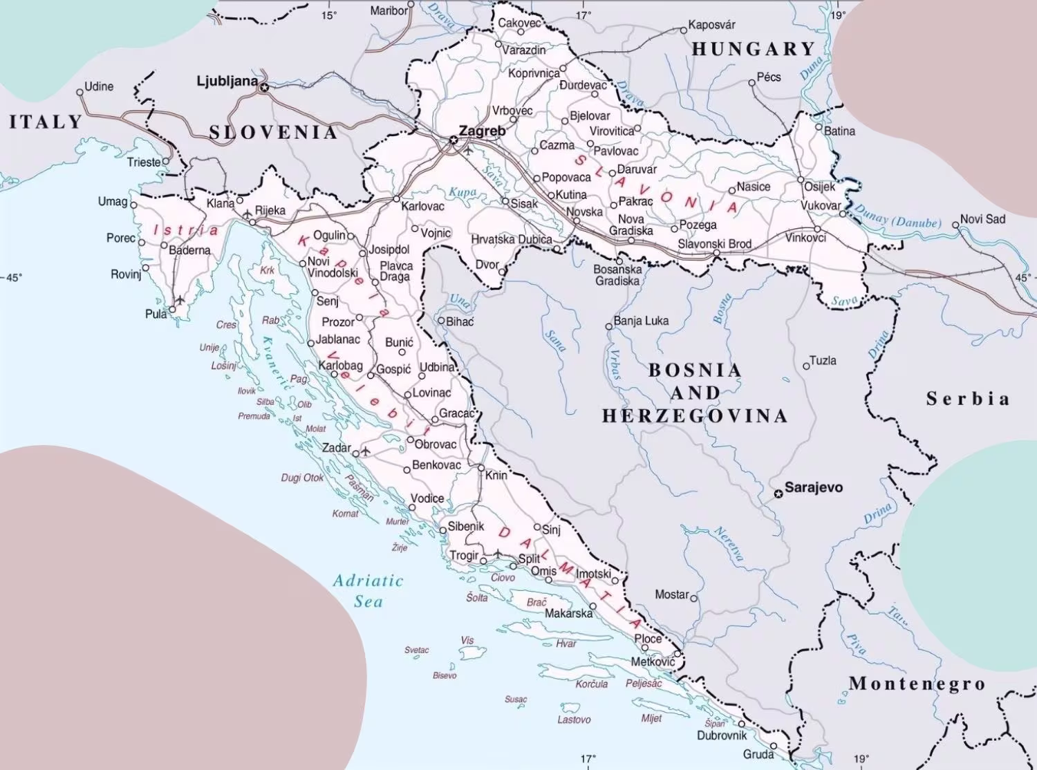 Croatia Country Geography Structure