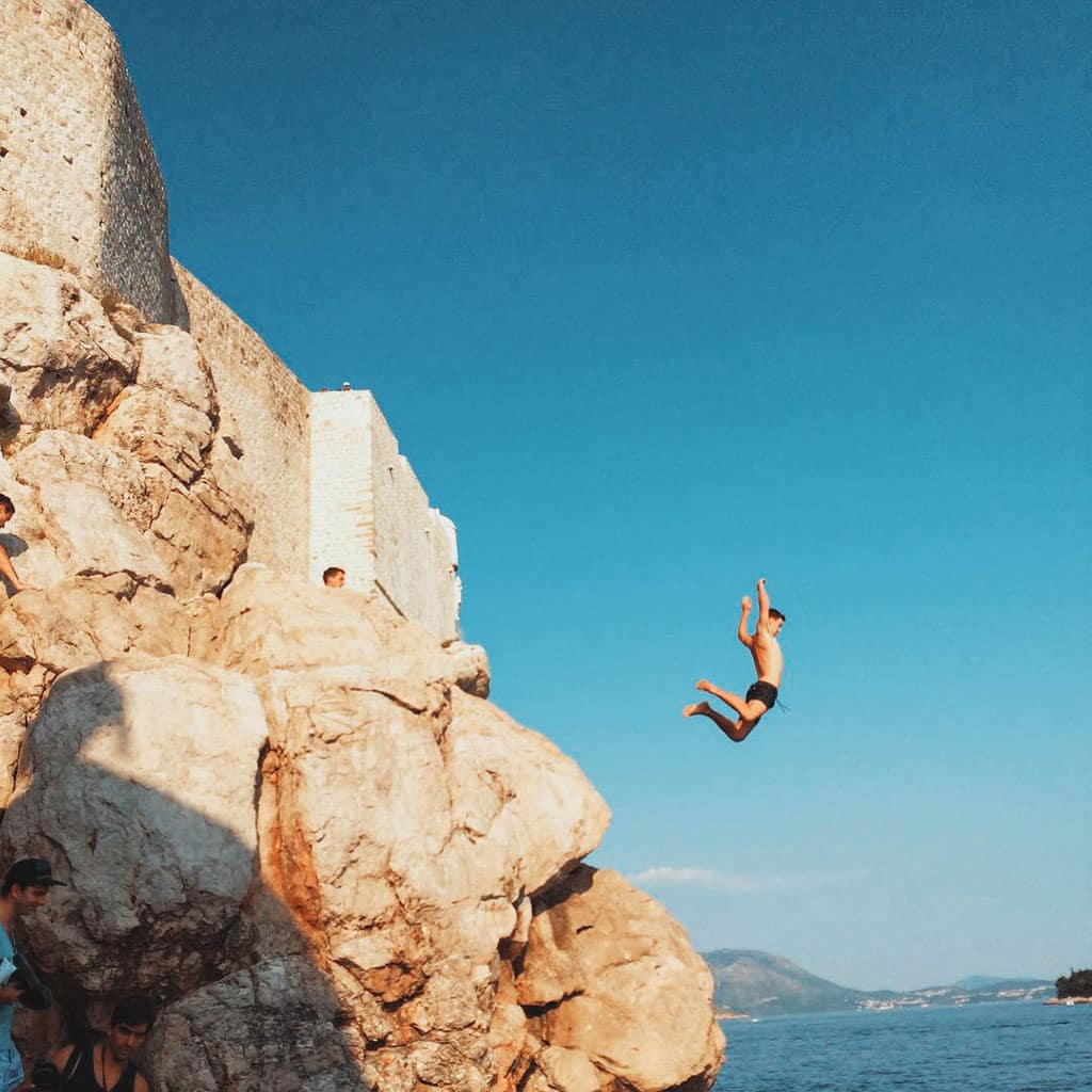 7 Best Dubrovnik cliff jumping spots
