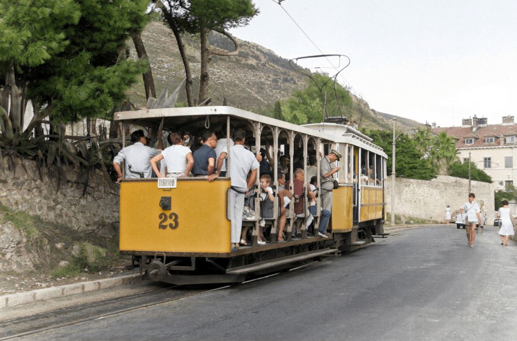 old tram carriage in Dubrovnik