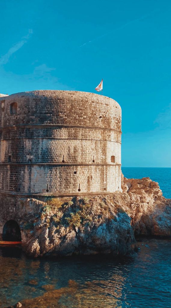 Fort Bokar guarding Pile Bay on Dubrovnik City Walls.