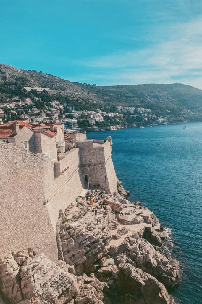 St. Etienne Bastion on the south face of Dubrovnik City Walls