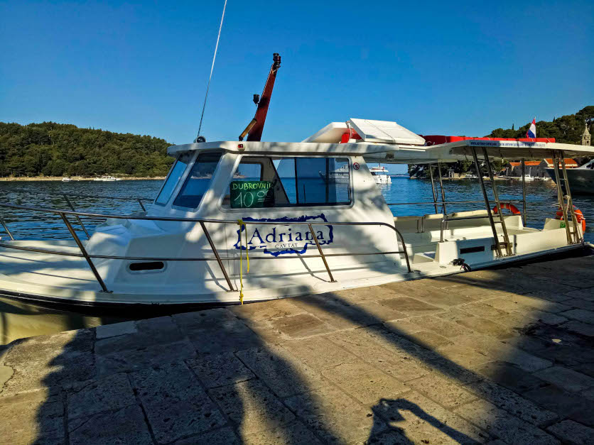 Adriana Cavtat to Dubrovnik ferry line - Cavtat departure point