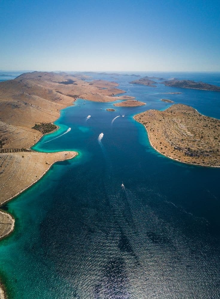 Image of Croatian Kornati Islands on the Adriatic Sea