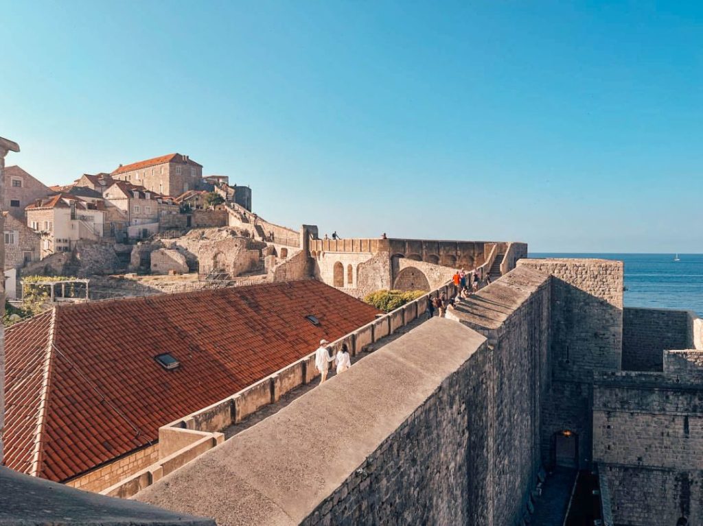 When you enter Dubrovnik City Walls from Pile Gate, you get to the Fort Bokar Section of the Walls going towards the south side