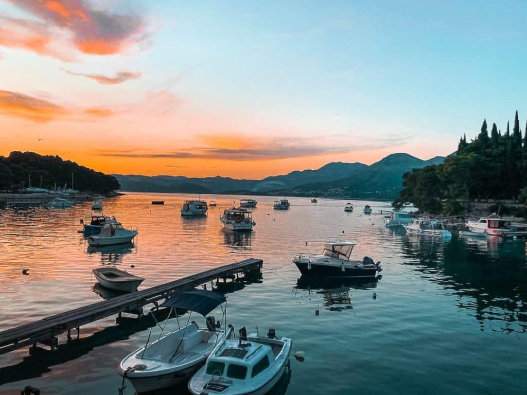 Cavtat has a tranquil summer atmospere with gorgous sunsets