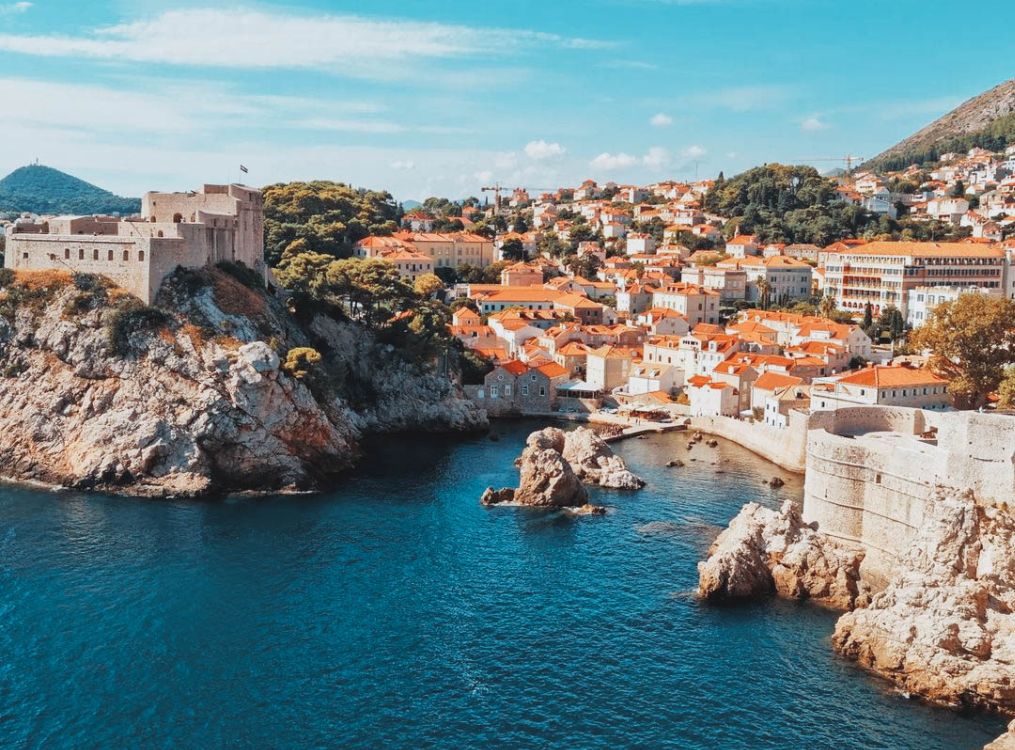 Photo of Dubrovnik Old Town city walls that people call a castle