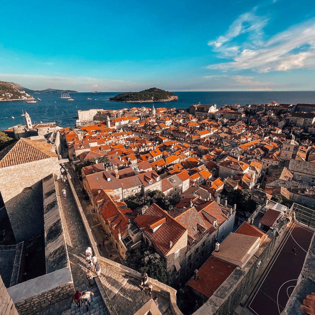 Photo of the Dubrovnik City Walls panoramic for the walking guide and tips.