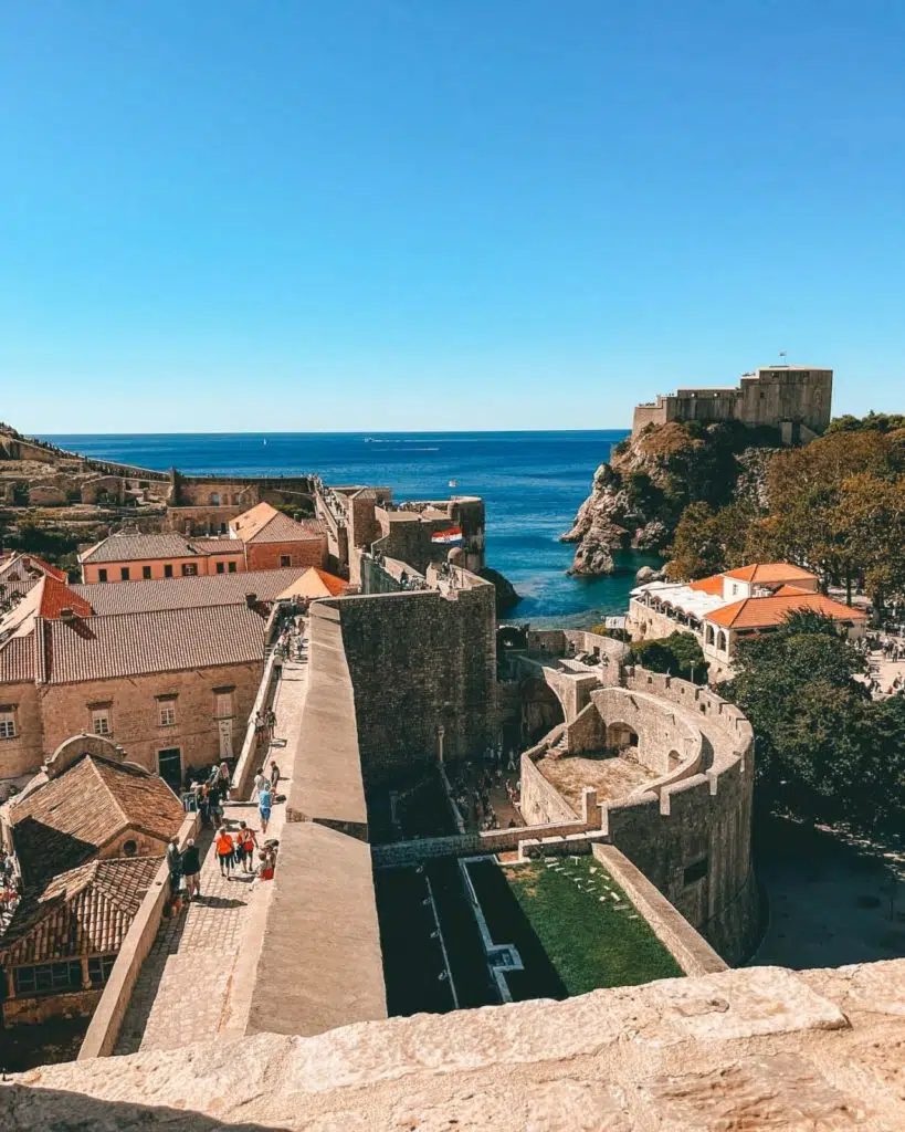 Photo of the walls, forts, towers outer curtain walls and gates