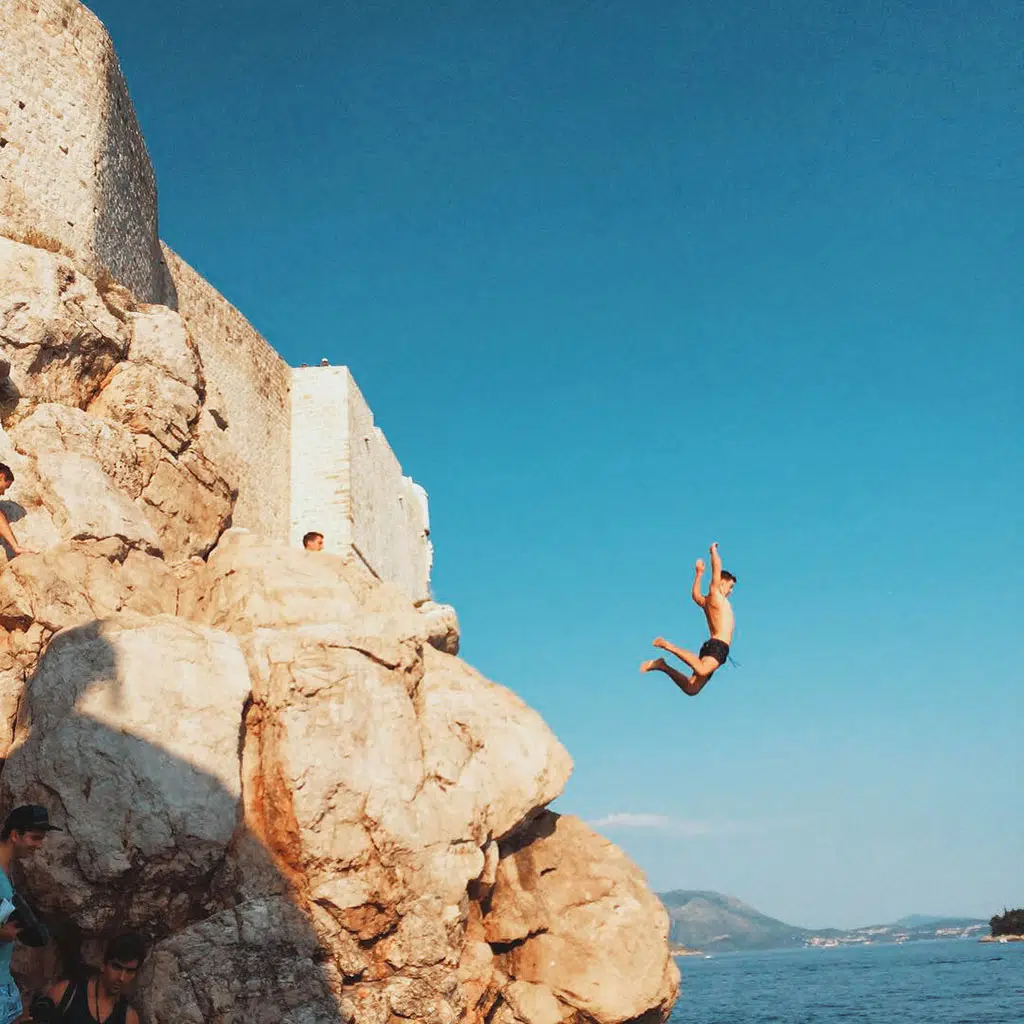 Dubrovnik Old Town City Walls Cliff Jumping Spots