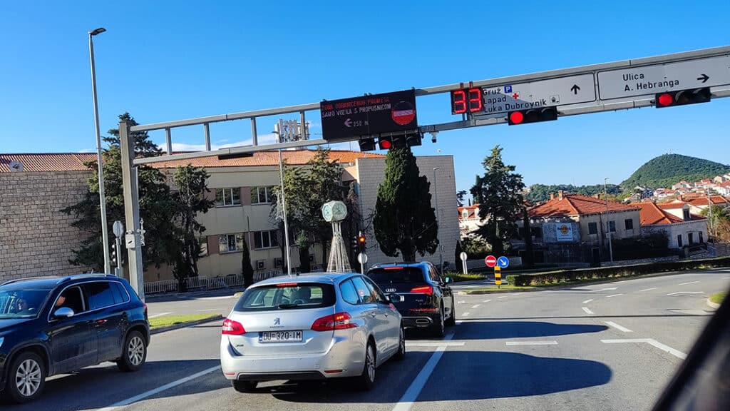 Dubrovnik Limited Traffic Zone Sign