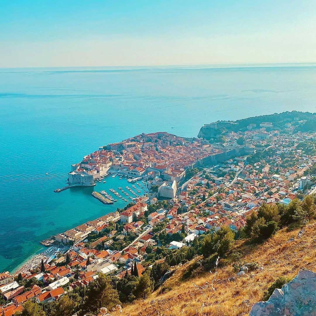 View of the whole Dubrovnik City Walls route. How long does it take to walk them? Usually 1.5 to 2.5 hours.