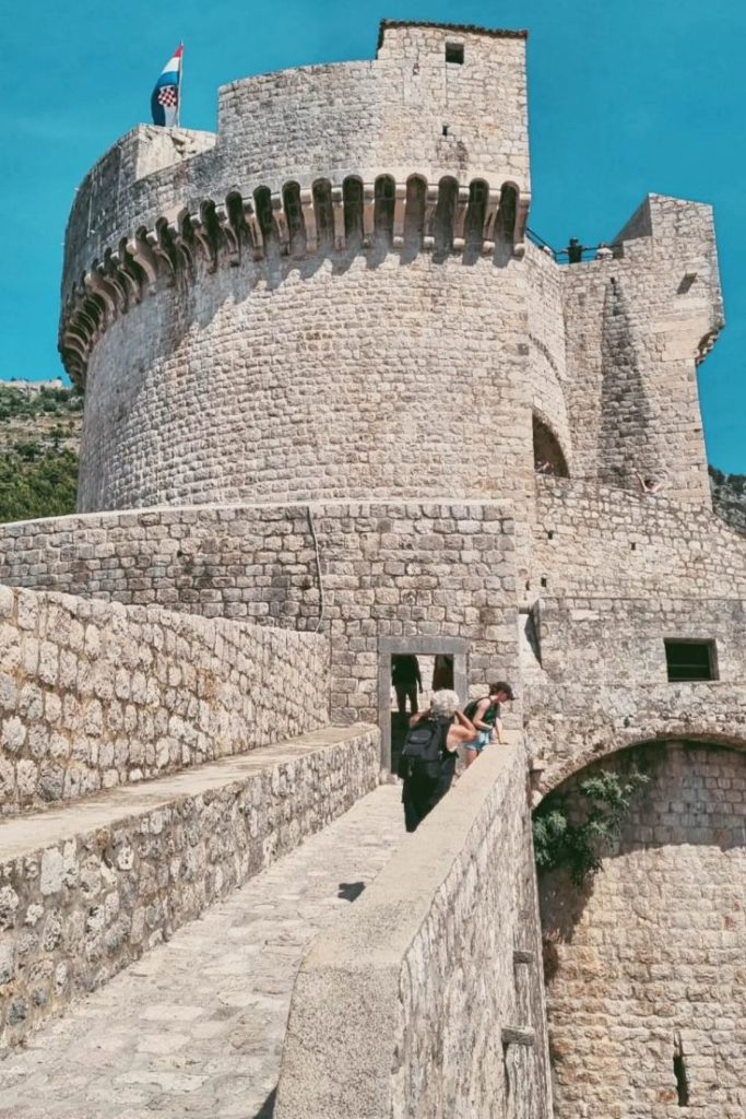 Minčeta Tower, in the photo, is the highest tower along the Dubrovnik City Walls.