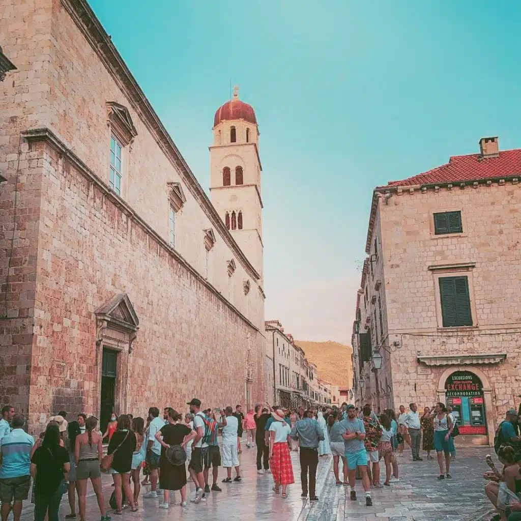 Pile Gate Entrance view of Old Town Stradun