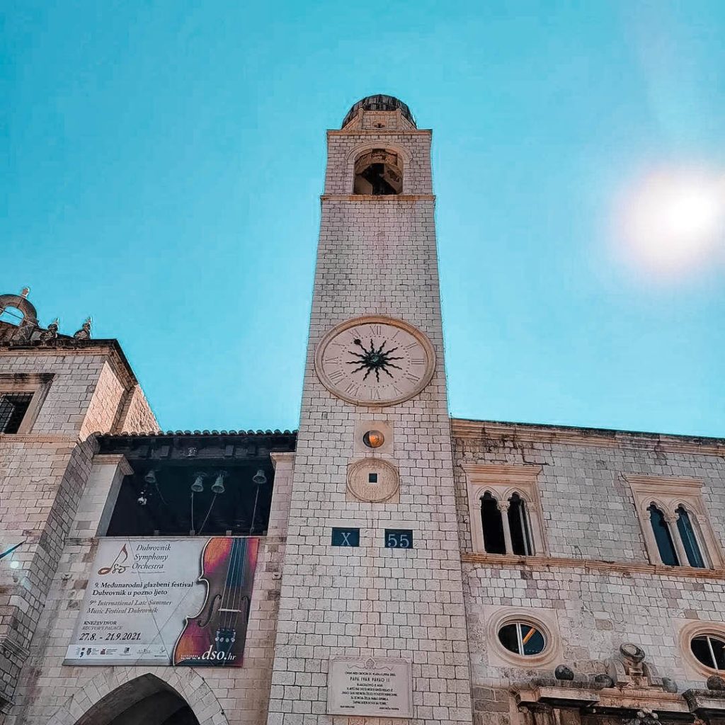 Photo of Bell Tower at the eastern entrance to Stradun