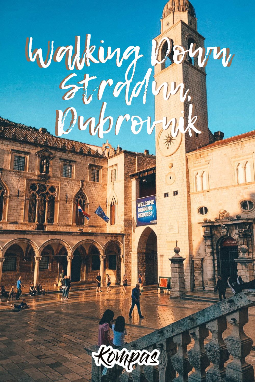Walking Stradun Dubrovnik Read later