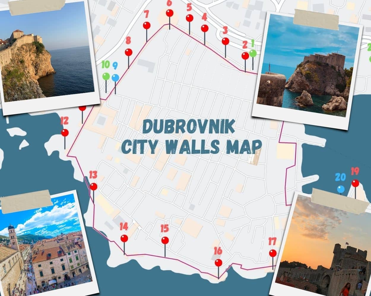 Walls of Dubrovnik Map Featured Image