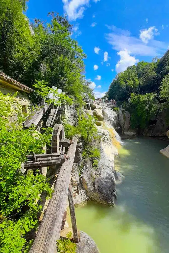 Kotli Waterfalls are in the northern part of Istria that attracts its visitors with unpolluted nature, waterfalls and turquoise pools.